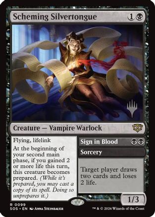 Scheming Silvertongue (PPSOS-099) - rare - Foil