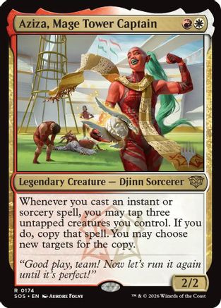 Aziza, Mage Tower Captain (PPSOS-174) - rare