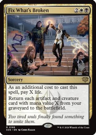 Fix What's Broken (PPSOS-188) - rare - Foil