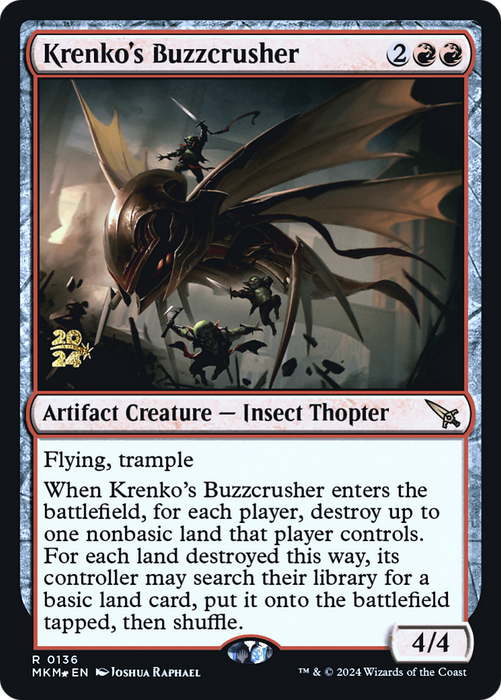 Krenko's Buzzcrusher (PRE-136S) - rare - Foil