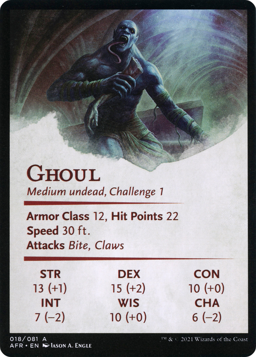 Sepulcher Ghoul // Sepulcher Ghoul (AAFR-018) - common (Borderless) - Foil