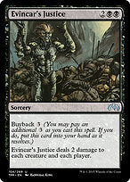Evincar's Justice (TPR-104) - uncommon
