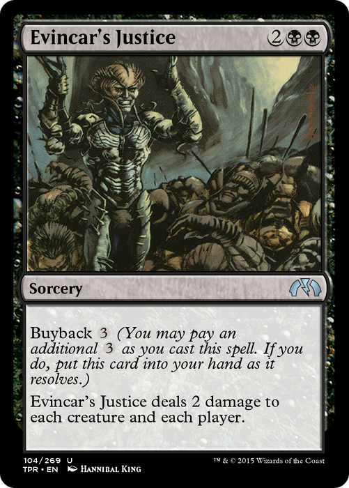 Evincar's Justice (TPR-104) - uncommon - Foil