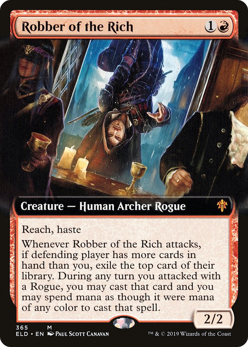 Robber of the Rich (ELD-365) - mythic: (Extended Art) - Foil