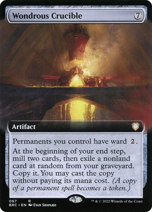 Wondrous Crucible (BRC-067) - rare: (Extended Art)