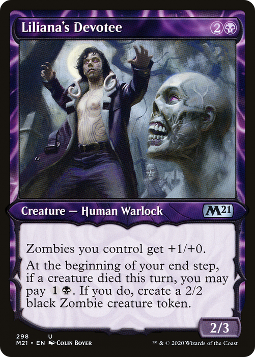 Liliana's Devotee (M21-298) - uncommon: (Showcase)