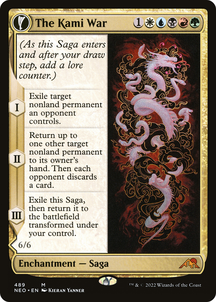 The Kami War // O-Kagachi Made Manifest (NEO-489) - mythic: (Extended Art, fandfc, enchantment)