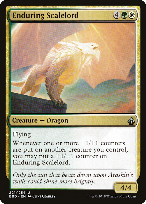 Enduring Scalelord (BBD-221) - uncommon - Foil