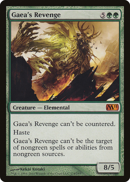 Gaea's Revenge (M11-174) - mythic - Foil