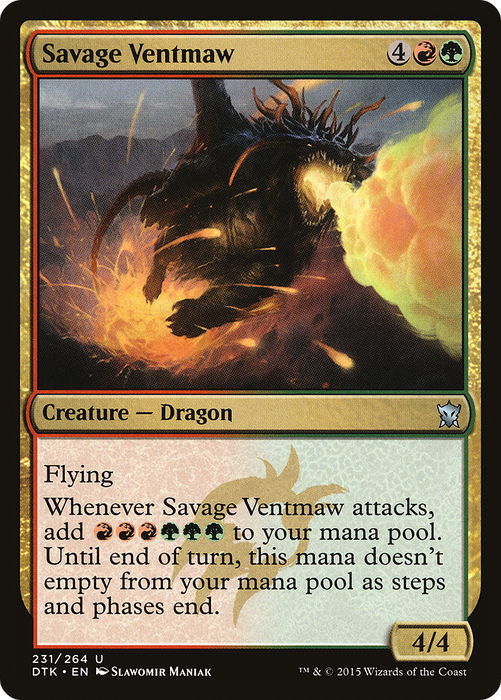Savage Ventmaw (DTK-231) - uncommon - Foil