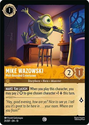 Mike Wazowski - Well-Rounded Entertainer FRANÇAIS (21/207) - IE - Commune - Cold Foil