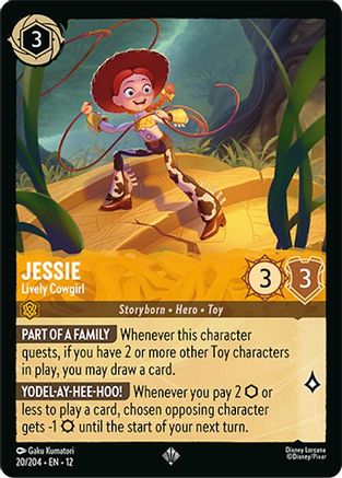Jessie - Lively Cowgirl FRANÇAIS (20/204) - CI - Très Rare - Cold Foil