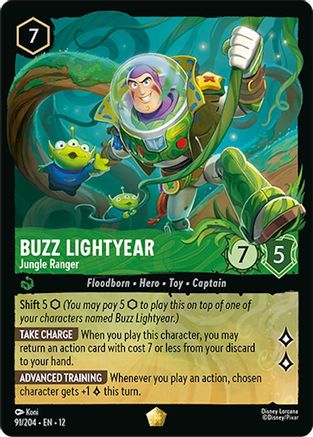 Buzz Lightyear - Jungle Ranger FRANÇAIS (91/204) - CI - Légendaire - Cold Foil