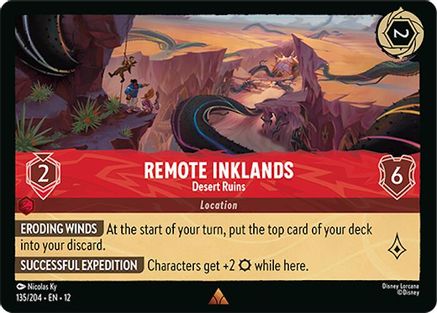 Remote Inklands - Desert Ruins (135/204) - WU - Rare - Cold Foil
