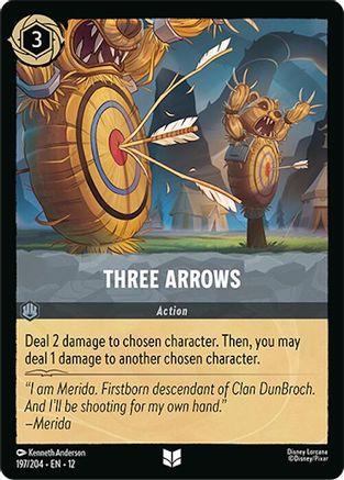 Three Arrows (197/204) - WU - Uncommon - Cold Foil