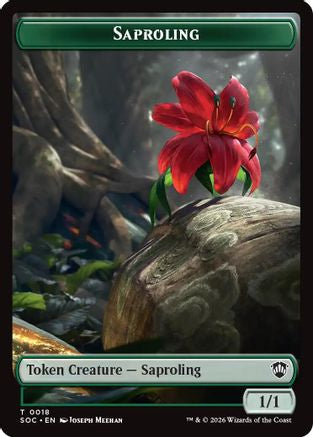 Saproling // Pest (0023) Double-Sided Token (SOC-18 // 23) - token