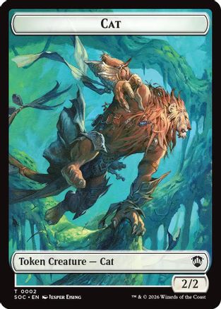 Cat // Inkling (0022) Double-Sided Token (SOC-2 // 22) - token