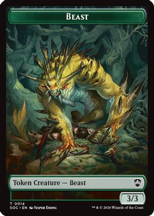 Beast // Fractal (0004) Double-Sided Token (SOC-14 // 4) - token
