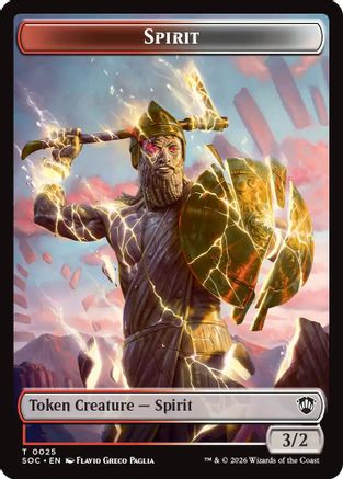 Spirit (0025) // Rogue Double-Sided Token (SOC-25 // 10) - token