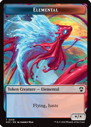 Elemental (0019) // Copy Double-Sided Token (SOC-19 // 1) - token