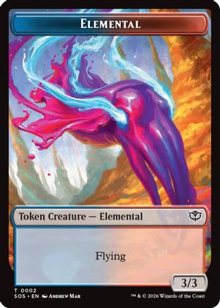 Elemental (0002) // Treasure Double-Sided Token (SOS-2 // 12) - token