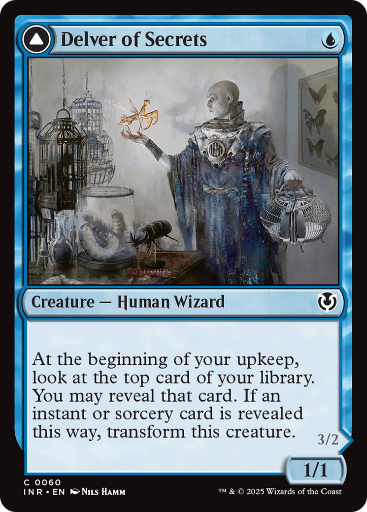 Delver of Secrets // Insectile Aberration (INR-060) - common - Foil