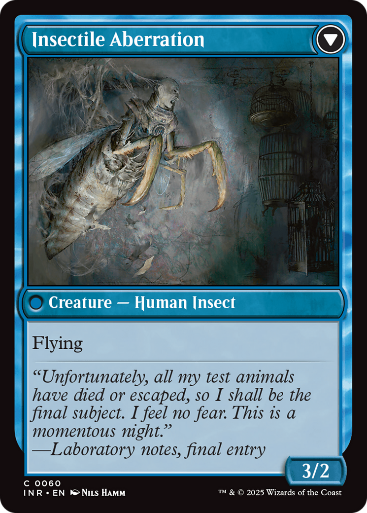 Delver of Secrets // Insectile Aberration (INR-060) - common - Foil