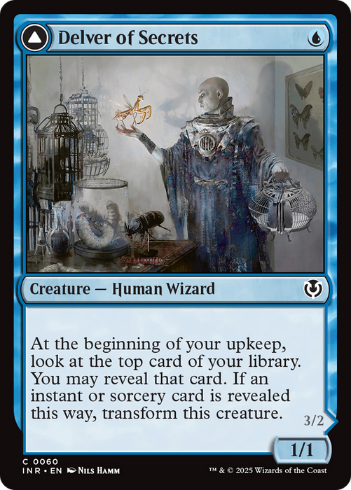 Delver of Secrets // Insectile Aberration (INR-060) - common - Foil