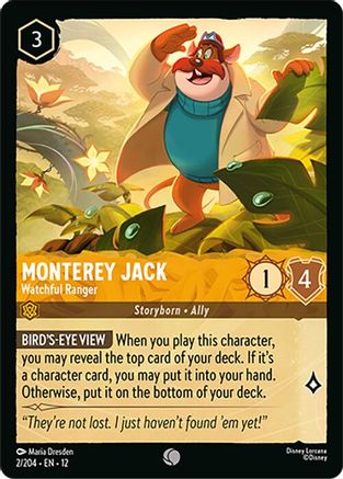 Monterey Jack - Watchful Ranger (2/204) - WU - Common - Cold Foil