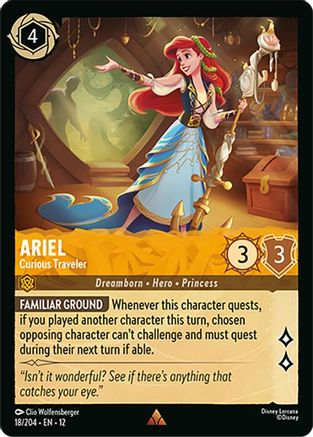 Ariel - Curious Traveler (18/204) - WU - Rare