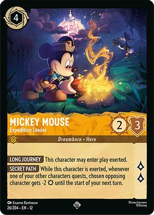 Mickey Mouse - Expedition Leader (26/204) - WU - Super Rare