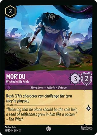 Mor'du - Wicked with Pride (35/204) - WU - Common - Cold Foil