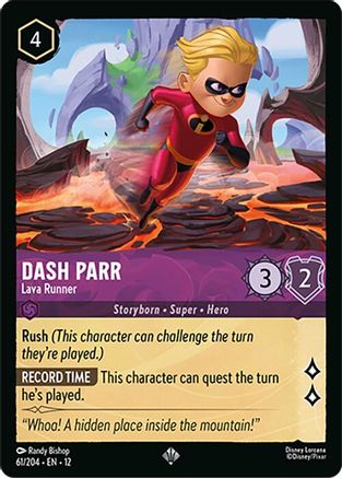 Dash Parr - Lava Runner FRANÇAIS (61/204) - CI - Très Rare
