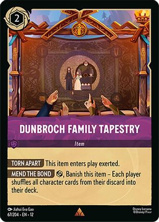 DunBroch Family Tapestry FRANÇAIS (67/204) - CI - Rare - Cold Foil