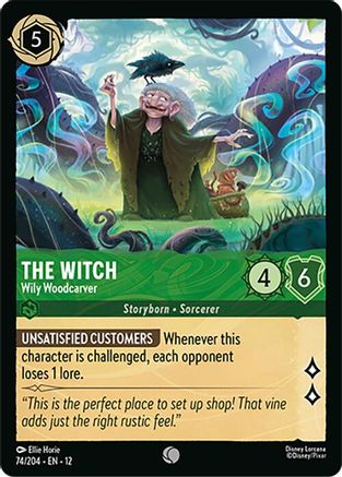 The Witch - Wily Woodcarver (74/204) - WU - Common - Cold Foil