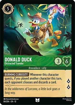 Donald Duck - Distracted Traveler (84/204) - WU - Uncommon