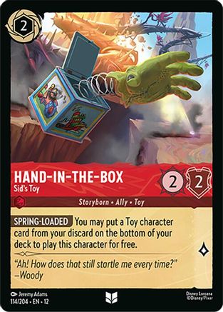 Hand-in-the-Box - Sid's Toy (114/204) - WU - Uncommon