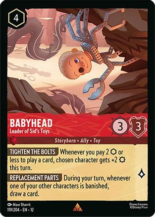 Babyhead - Leader of Sid's Toys FRANÇAIS (119/204) - CI - Rare - Cold Foil