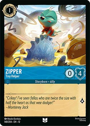 Zipper - Tiny Helper (148/204) - WU - Uncommon - Cold Foil
