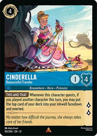 Cinderella - Resourceful Traveler (155/204) - WU - Rare