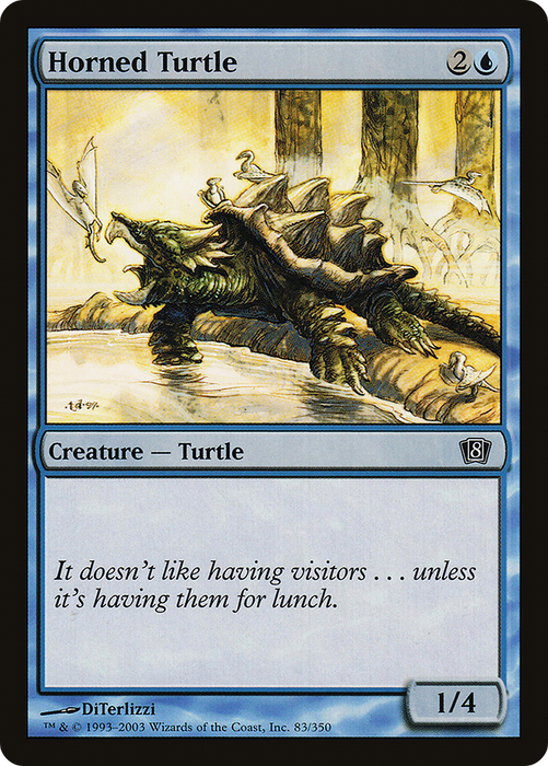 Horned Turtle (8ED-83★) - common - Foil