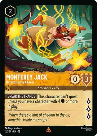 Monterey Jack - Hypnotized by Cheese (12/204) - WU - Rare