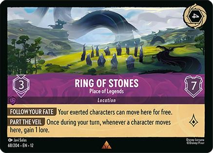 Ring of Stones - Place of Legends (68/204) - WU - Rare - Cold Foil