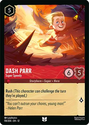 Dash Parr - Super Speedy (118/204) - WU - Uncommon - Cold Foil