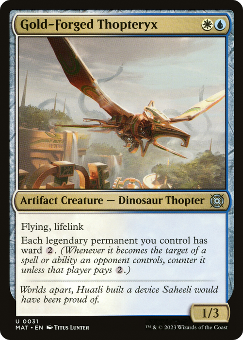 Gold-Forged Thopteryx (MAT-031) - uncommon - Foil