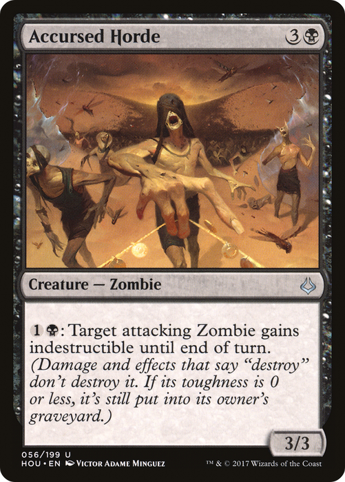 Accursed Horde (HOU-056) - uncommon - Foil