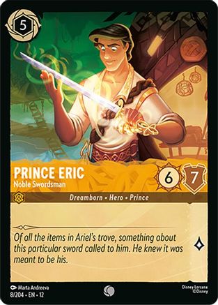 Prince Eric - Noble Swordsman FRANÇAIS (8/204) - CI - Commune - Cold Foil