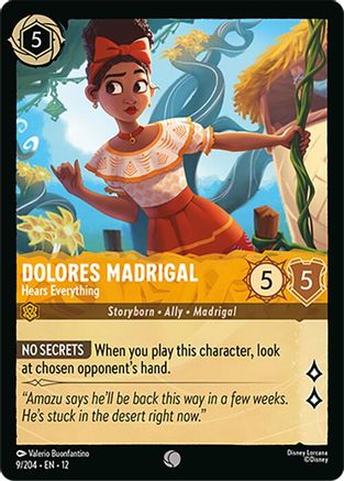 Dolores Madrigal - Hears Everything FRANÇAIS (9/204) - CI - Commune - Cold Foil