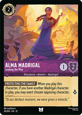 Alma Madrigal - Leading the Way (36/204) - WU - Uncommon - Cold Foil