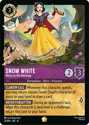 Snow White - Merry as the Morning (37/204) - WU - Legendary